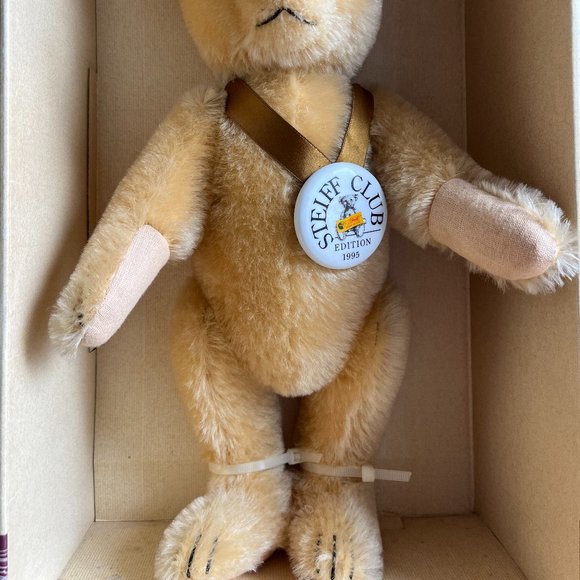 Steiff Club Ed 1995/96 Replica Baby-Bear 1946 Blond 35 w/Button Tag - Picture 9 of 9